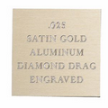 Satin Gold Aluminum Engraving Sheet Stock (12"x24"x0.025")